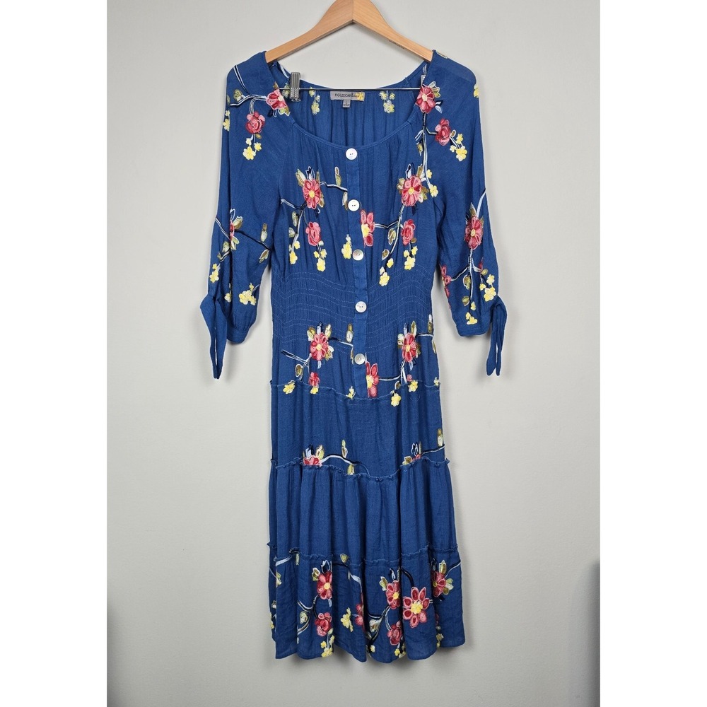 Floral Blue Maxi Dress